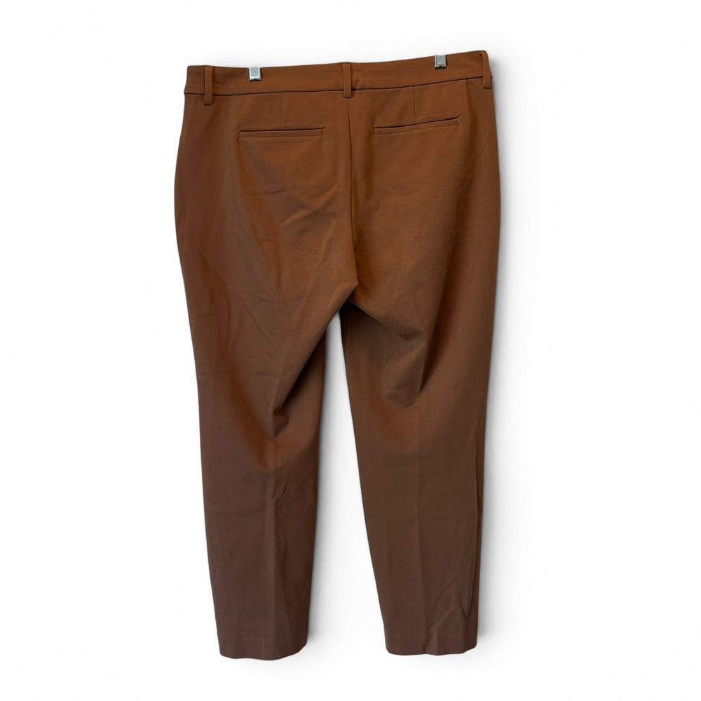 Liverpool Los Angeles Kelsey Knit Trousers Brown Straight Leg Pants Womens 12/31 - Picture 3 of 13
